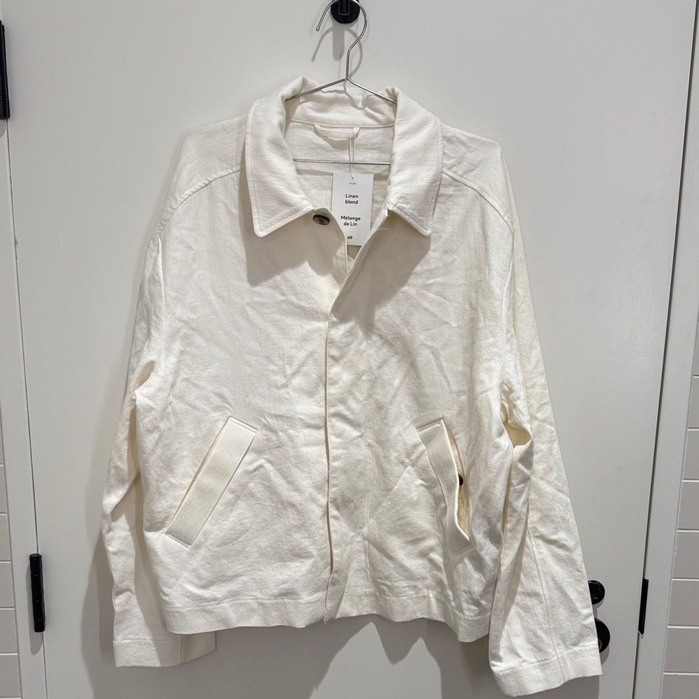 H&M Cream Utility Jacket for Men